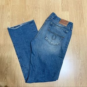 Vintage Y2K low rise Lucky Brand medium wash Lola boot Jean size 32